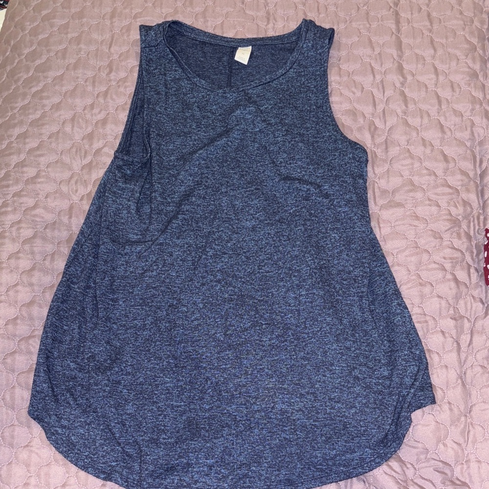 Old Navy Heathered Blue Tank Top